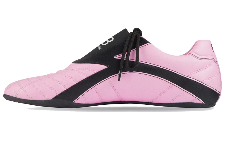 Balenciaga Balenciaga Zen lace-up soccer shoes, thin-soled shoes, low-top casual shoes, women's pink
