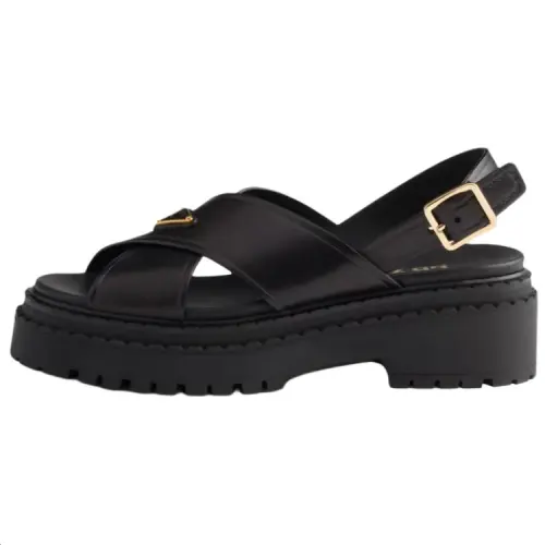 PRADA One Strap Sandals 5.5cm Women's Black