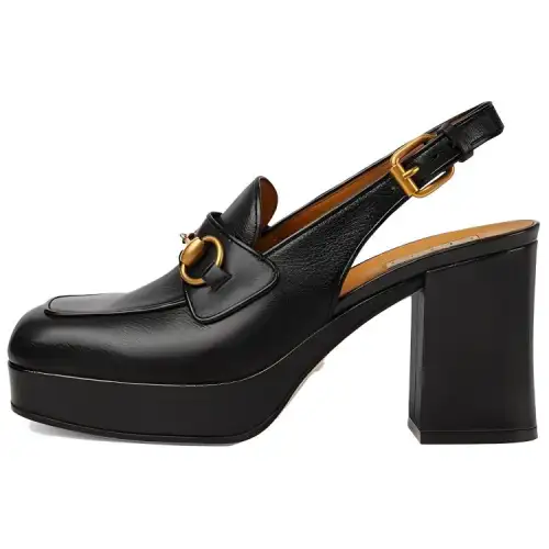 GUCCI Horsebit 85mm Platform Pumps