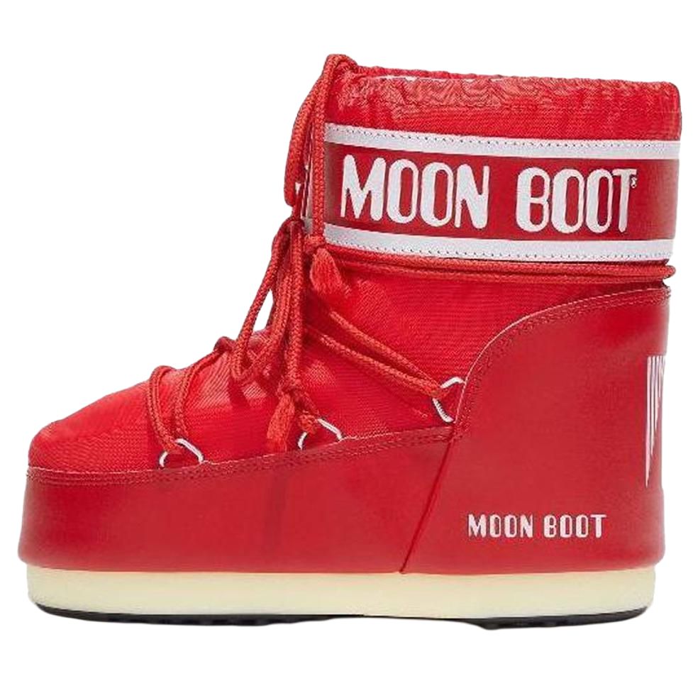 Ботинки Moon Boot (красно-белые)
