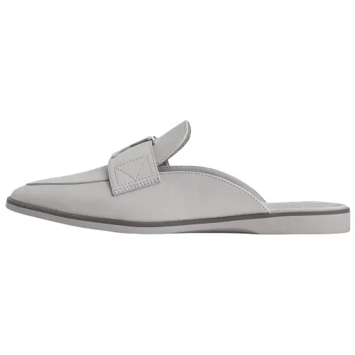 LOUIS VUITTON Closed Toe Slippers Women's Light Gray