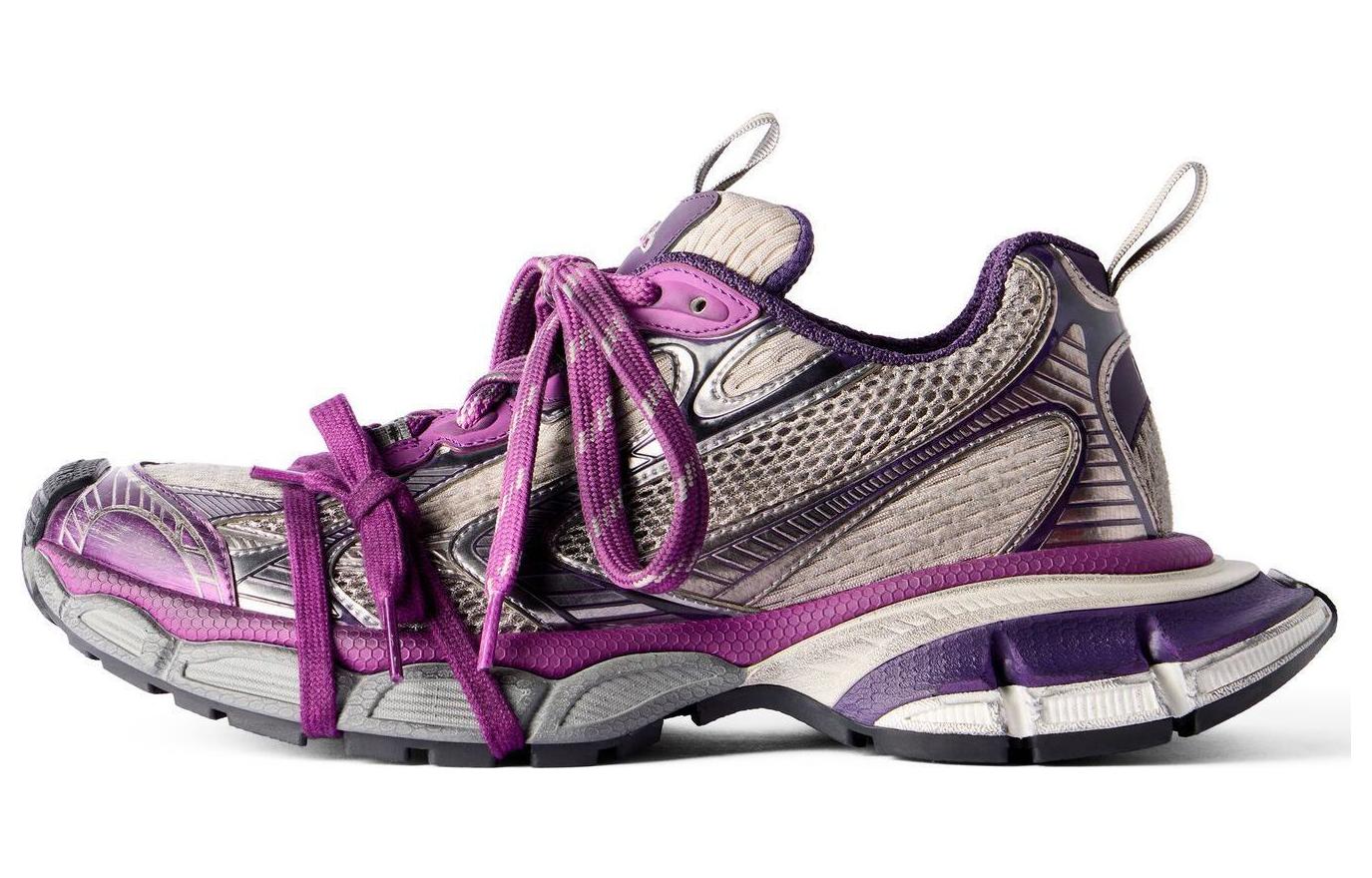 Balenciaga 3XL Mesh Low top Chunky Sneakers Women's Purple