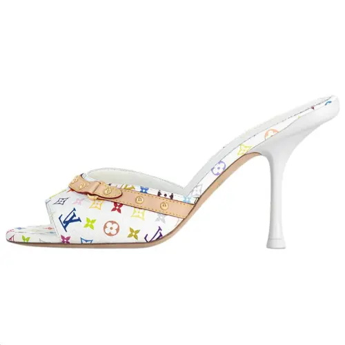 LOUIS VUITTON 6AM Mule Takashi Murakami White Women's