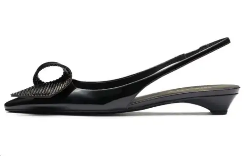 PRADA 25mm Appliqué-detail Leather Pumps
