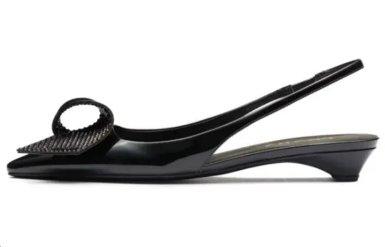 PRADA 25mm Appliqué-detail Leather Pumps