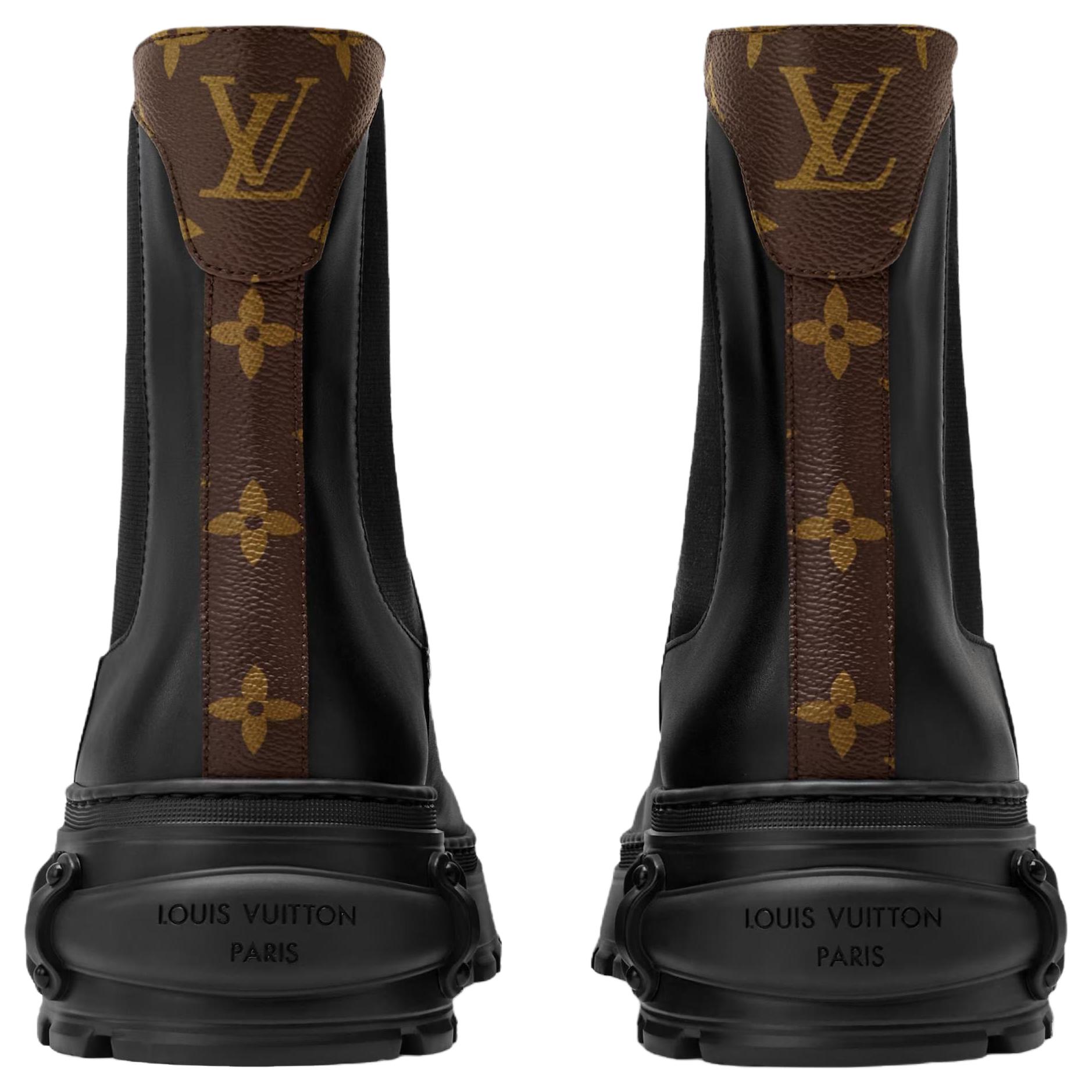 Женские ботинки Louis Vuitton (черные) — фото 5