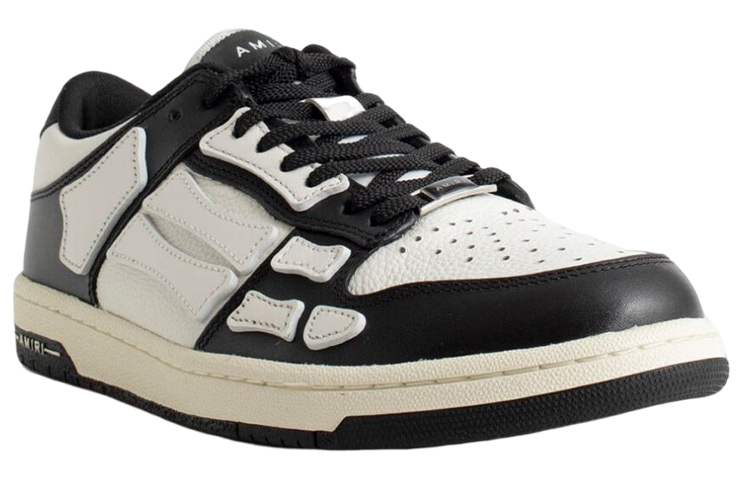 AMIRI Skel Top Low Black White