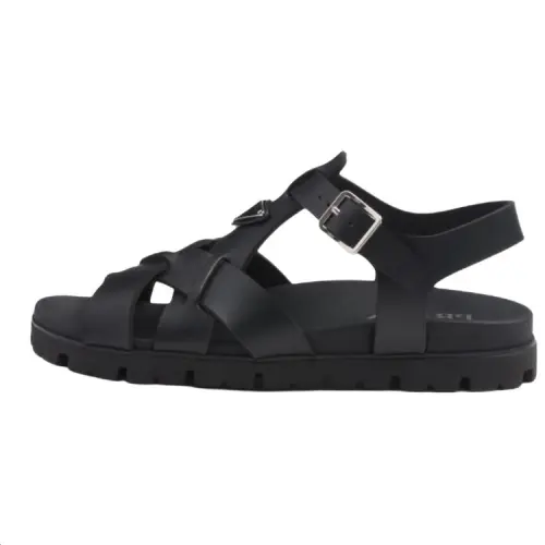 PRADA Triangle-logo Sandals