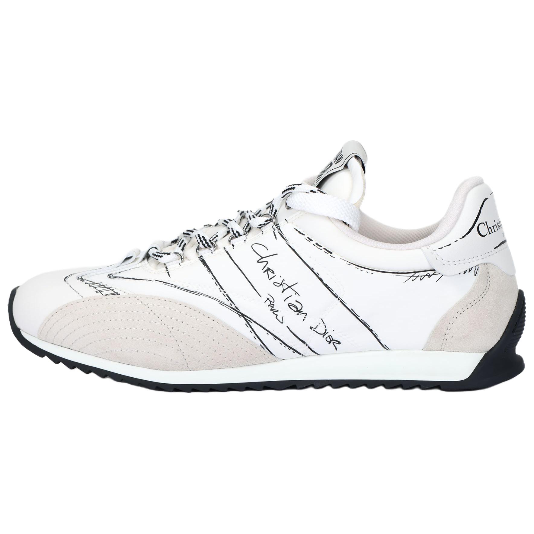 DIOR D Sketch 2025 Spring Summer Product Collection Low top Casual Shoes Women's White