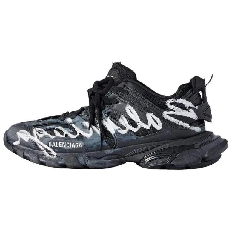 Balenciaga Track Signature Lace-Up Sneakers