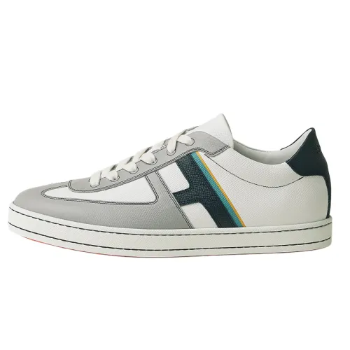 HERMES Boomerang Low top Skateboard Shoes Men's Gray Green