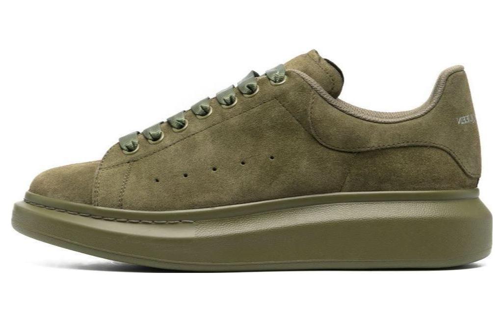 Мужские кеды Alexander McQueen Oversized Sneaker (оливково-зеленые)
