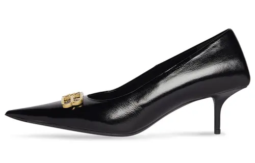 Balenciaga Square Knife Bb 60mm Pumps 'Black Shiny Lambskin' Women's