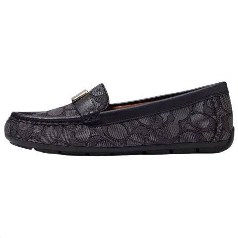 COACH Leather Casual Shoes Women's Black