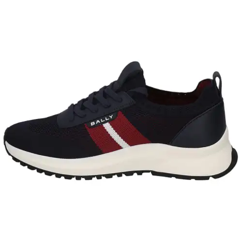 BALLY Bally Outline classic striped thick-soled sneakers, low-top lifestyle shoes, men's navy blue