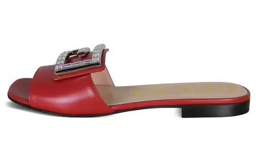 GUCCI Slide Slippers Women's Red