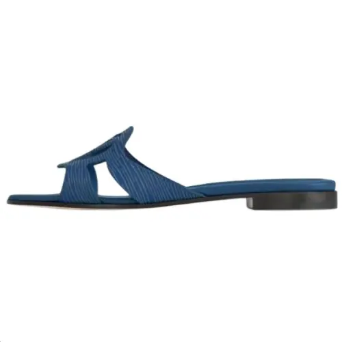 LOUIS VUITTON Isola Slide Slippers Women's Navy Blue