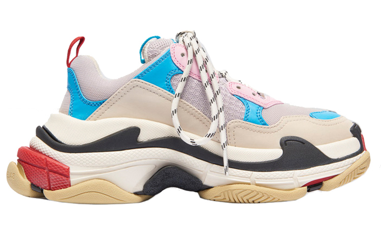 Женские кроссовки Balenciaga Triple S (бежевые) — фото 2