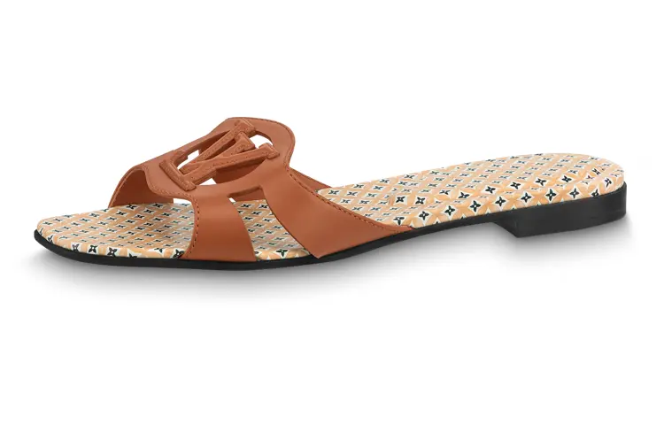 LOUIS VUITTON Isola Slide Slippers Women's Brown