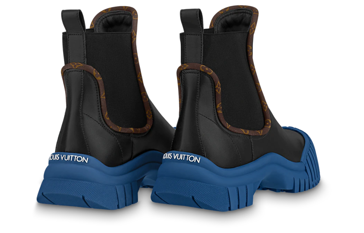 LOUIS VUITTON Ruby Flat Ranger Boots 'Black' Women's