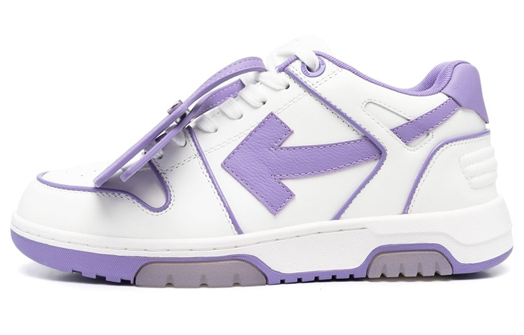 Женские кеды OFF-WHITE Out Of Office Outlined (бело-фиолетовые)