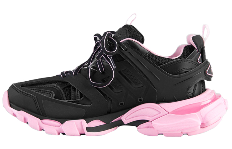 Женские кроссовки Balenciaga Track (черно-розовые)