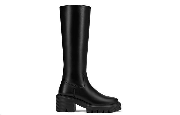 Stuart Weitzman/SW Soho Knee High Boot Cow Leather Knee high Boots Women's Black