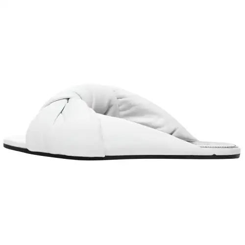 Balenciaga Drapy Flat Sandals 'White' Women's