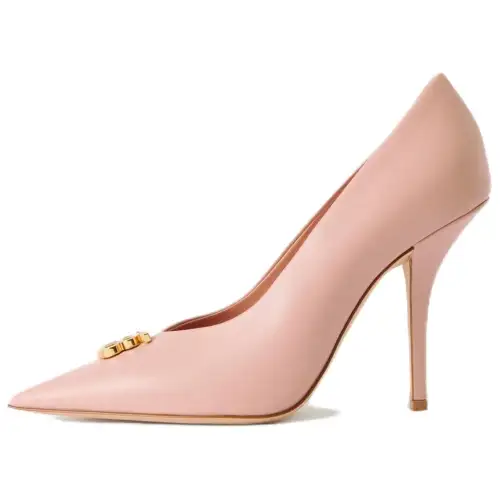 Burberry Slim Heel High Heels 10cm Women's Pink