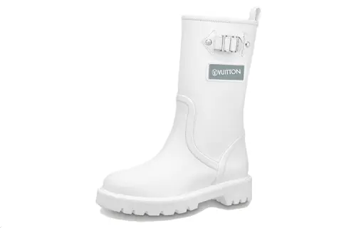 LOUIS VUITTON Territory Flat High Boots 'White' Women's