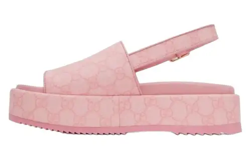 Gucci Wmns Platform Gg Sandal 'Pink' Women's