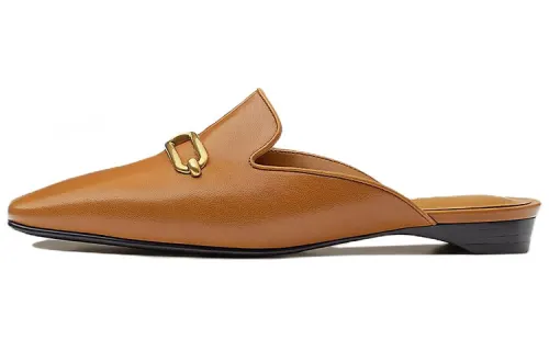 HERMES Esmee Müller Closed Toe Slippers Women's Brown