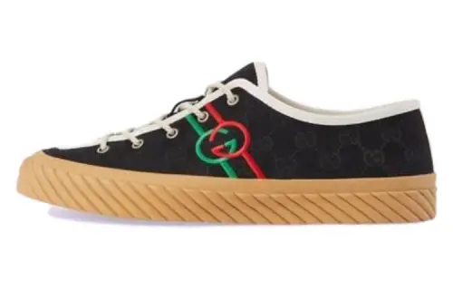Gucci Interlocking G Low 'Black Green Red'
