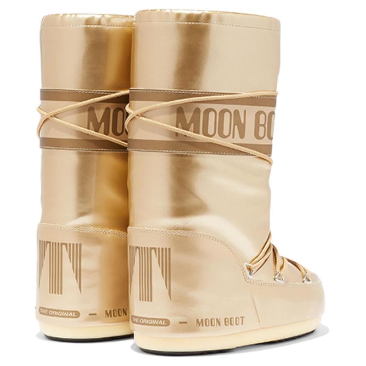 Moon Boot Icon Height Increasing Crew Snow Boots Unisex Gold
