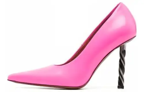 Vetements Drill-heel Leather Pumps