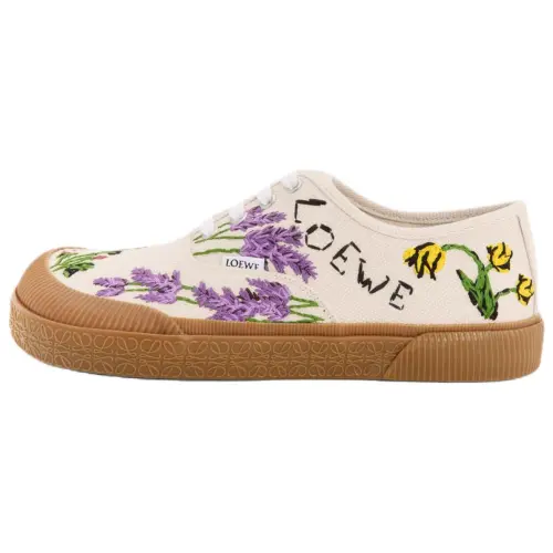 LOEWE Terra Vulca Low top Canvas Shoes Men's White
