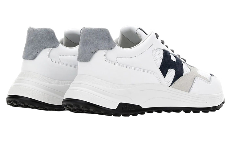 HOGAN Hyperlight Leather Low top Sports Casual Shoes White Gray