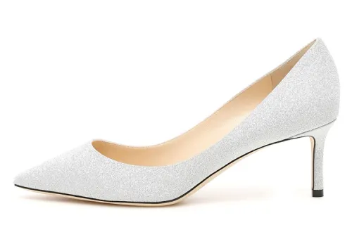 Jimmy Choo Romy Slim Heel High Heels 6CM Women's Silver