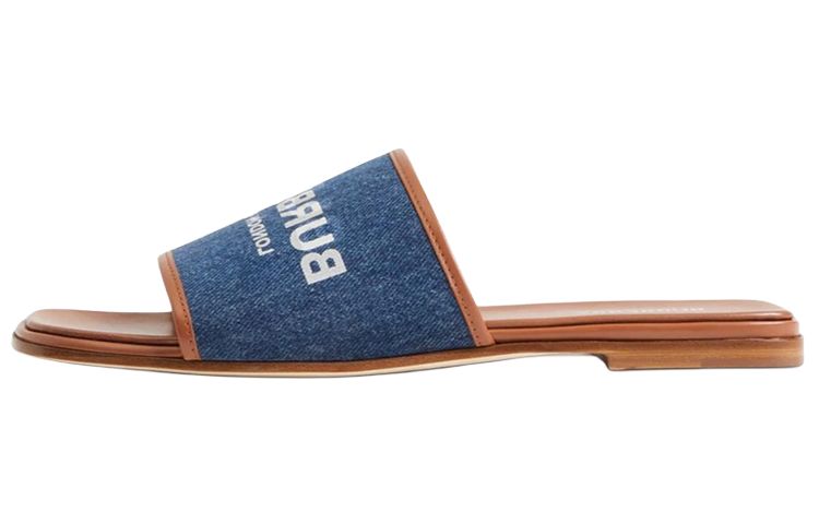 Женские шлепанцы Burberry (синий)