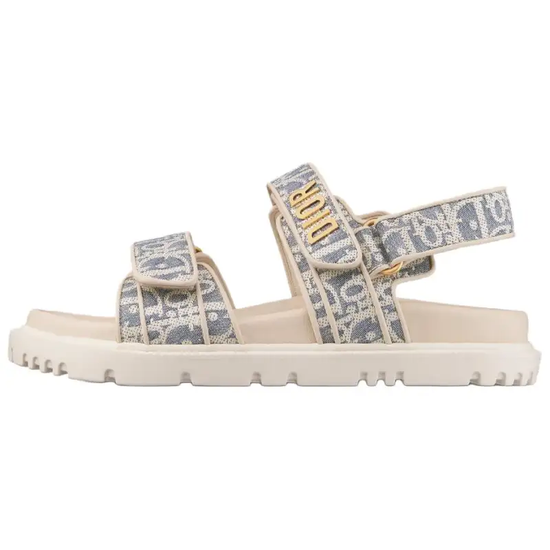 DIOR DiorAct Beach Sandals Women's Ecru