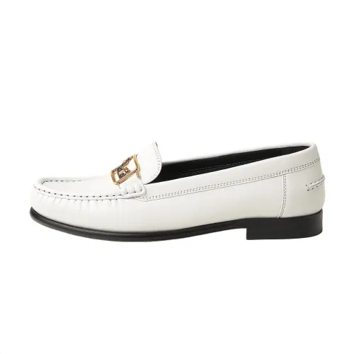 HERMES Kessy Calfskin Casual Shoes Women's White