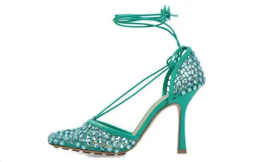 Bottega Veneta Slim Heel High Heels 9cm Women's Green
