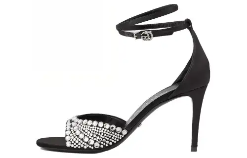 GUCCI One Strap Sandals 8.5cm Women's Black