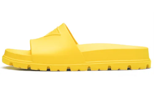 PRADA Comfortable Slide Slippers Women's Yellow