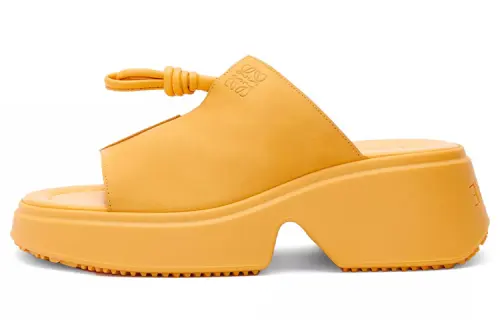 LOEWE Flamenco Slide Slippers Women's Yellow