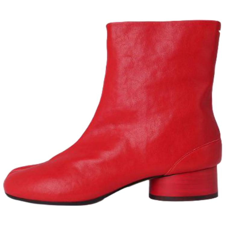 Женские ботинки Maison Margiela Tabi (красные)