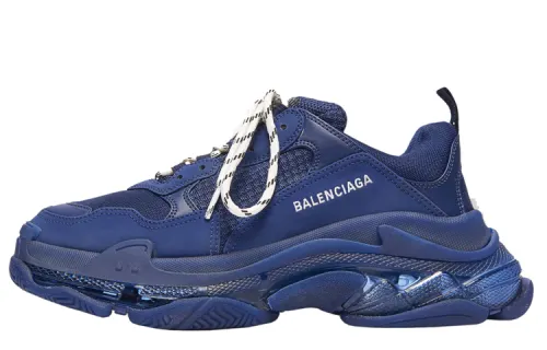 Balenciaga Triple S Clear Sole Navy