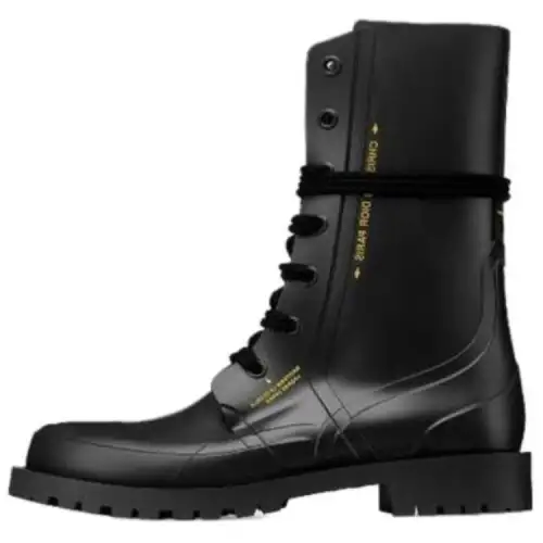 DIOR DiorCamp Abrasion Resistant Ankle Boots Women's Black