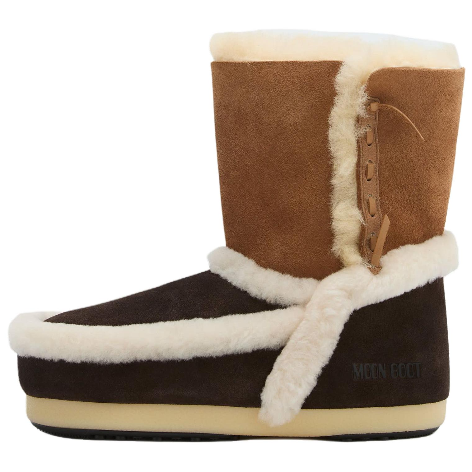 Женские сапоги Moon Boot Stivale Evx (темно-коричневые)