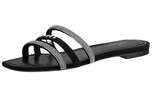 LOUIS VUITTON Appeal Slide Slippers Women's Black